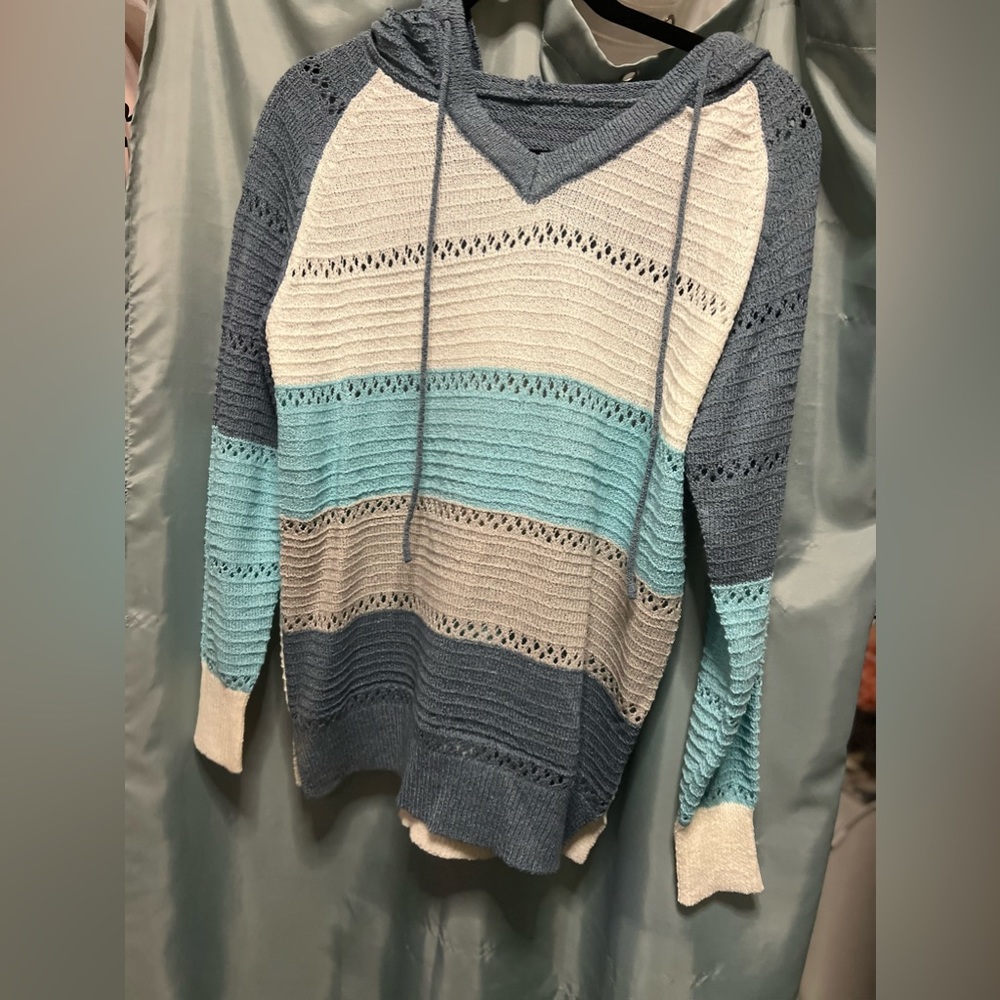 Knitted color block sweater